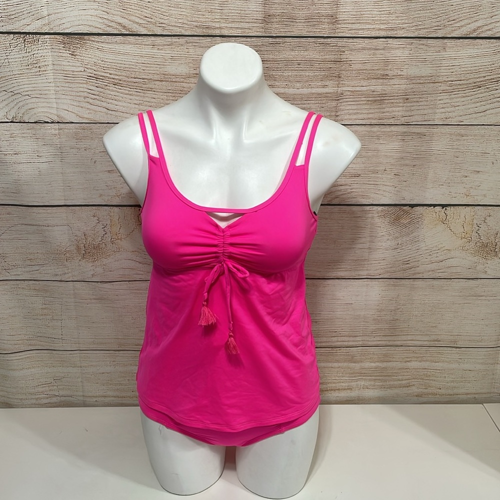 NWT Woman’s BCA Small Neon Bright Pink Tankini
